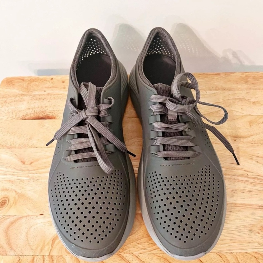 Gray Crocs Athletic Shoes